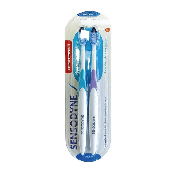 Sensodyne Hassas Temizlik Diş Fırçası Yumuşak 1+1 ürün görseli 1