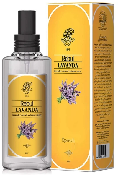 Rebul Lavanta Kolonya Pvc Sprey 125 Ml