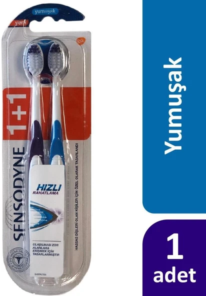 Sensodyne Hızlı Rahatlama Diş Fırçası Yumuşak 1+1 ürün görseli