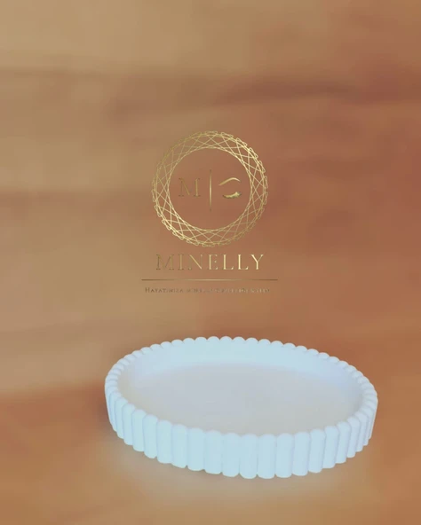 Minelly Kabartmalı Oval Tepsi - 2