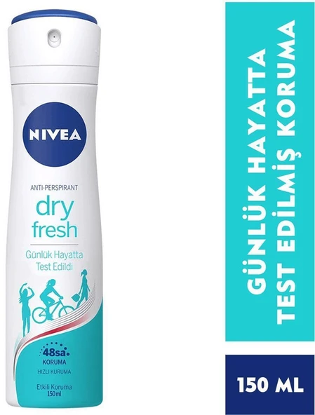 Nıvea Deodorant Dry Fresh Bayan Sprey 150 Ml ürün görseli