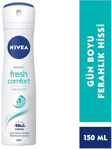 Nıvea Deodorant Fresh Comfort Bayan Sprey 150 Ml ürün görseli