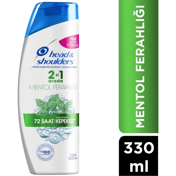 Head Shoulders Şampuan Mentol Ferahlığı 2 Si 1 Arada 330 Ml ürün görseli 1