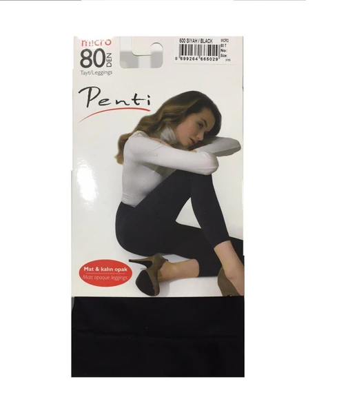 Penti Tayt Mikro 80 Den Siyah No.2/3 M-L