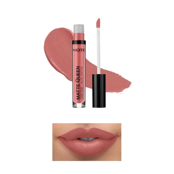Note Matte Queen Long Stay Lıquıd Lıpgloss 06 Noble Rose - 1