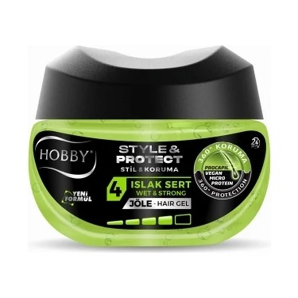 Hobby Saç Jölesi Style Protect Islak Sert 250 Ml - 1