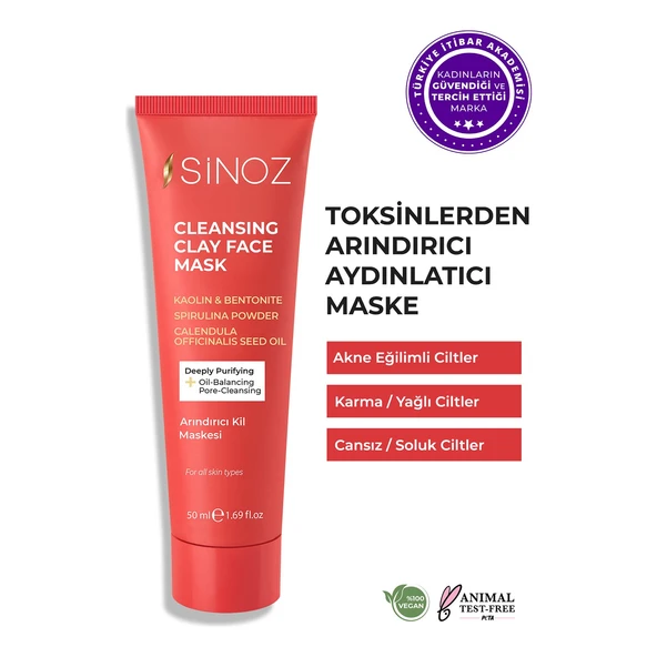 Sinoz Arındırıcı Kil Maskesi 50 Ml