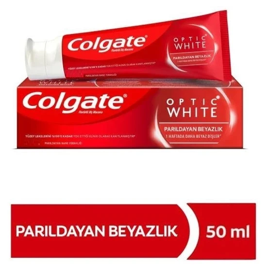 Colgate Optik Beyaz Parıldayan Beyazlık Diş Macun 50 Ml - 1