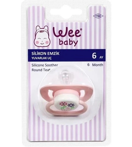 Wee Baby Yuvarlak Uçlu Emzik 0-6 Ay No 1 -829 - 1