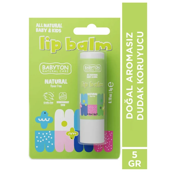 Babyton Bebek ve Çocuklar İçin Doğal Dudak Koruyucu Balm Naturel - 3