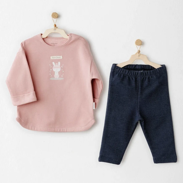 Andywawa AC26087 Mon Petit Amour 2'li Takım Denim - 1