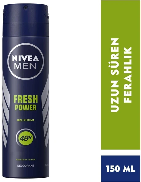 Nıvea Men Deodorant Fresh Power Erkek Sprey 150 Ml ürün görseli