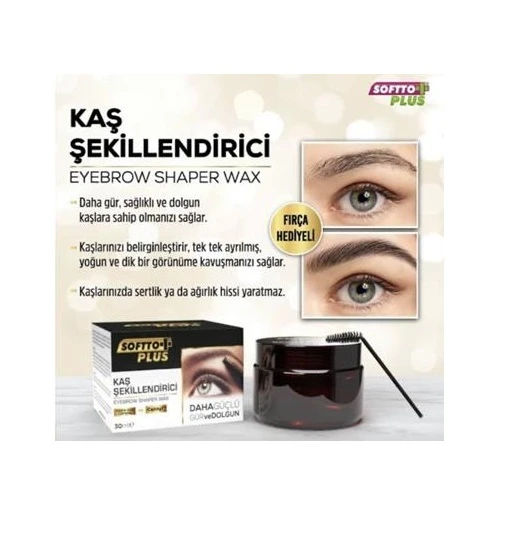 Softto Plus Kaş Şekillendirici Wax 30 Ml