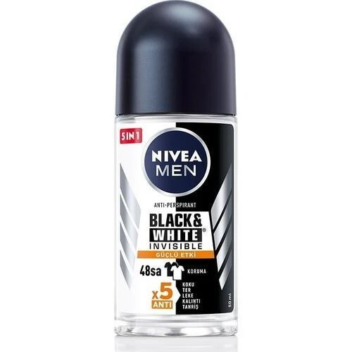 Nıvea Roll On Black Whıte Invısıble 5x Güçlü Etki Bay 50 Ml ürün görseli 1