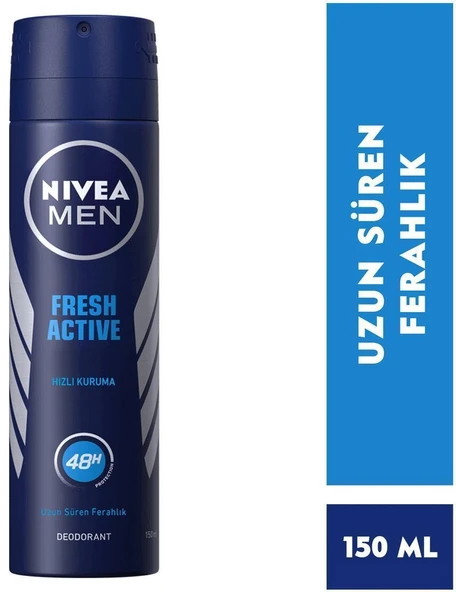 Nıvea Men Deodorant Fresh Actıve Erkek Sprey 150 Ml ürün görseli