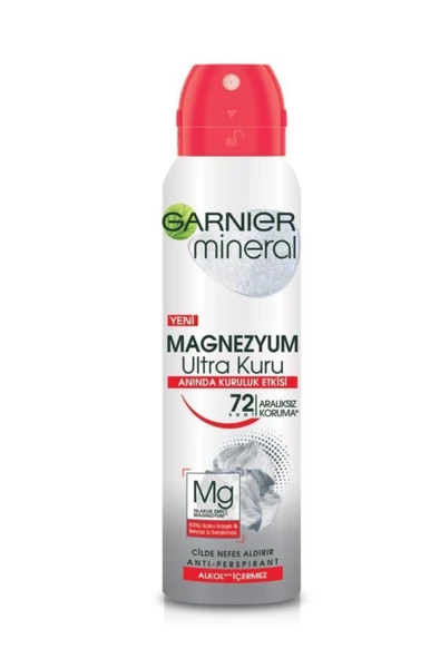 Garnıer Mineral Magnezyum Ultra Kuru Deodorant 150 Ml ürün görseli
