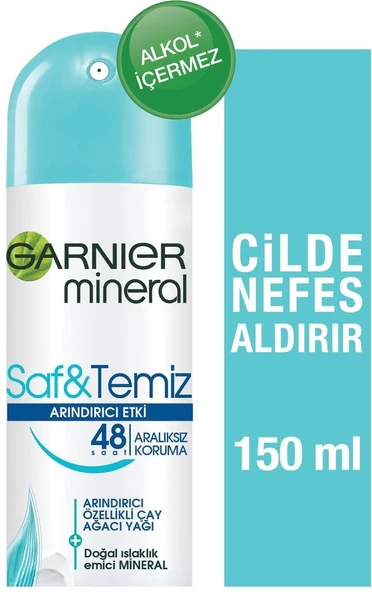 Garnıer Mineral Saf Temiz Deodorant 150 Ml ürün görseli
