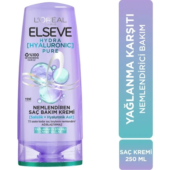 Loreal Elseve Saç Kremi Hyaluronic Pure 250 Ml - 1