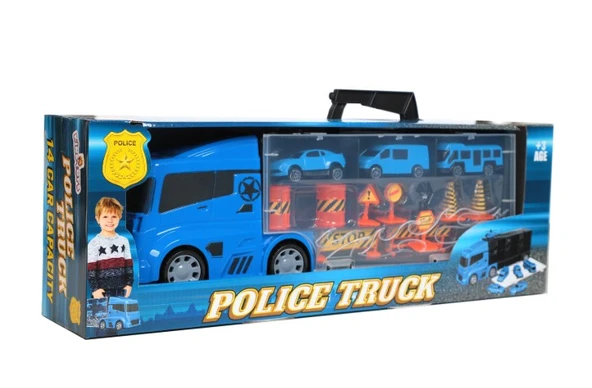 Engin Oyuncak Tır Polis Araçlar - 1