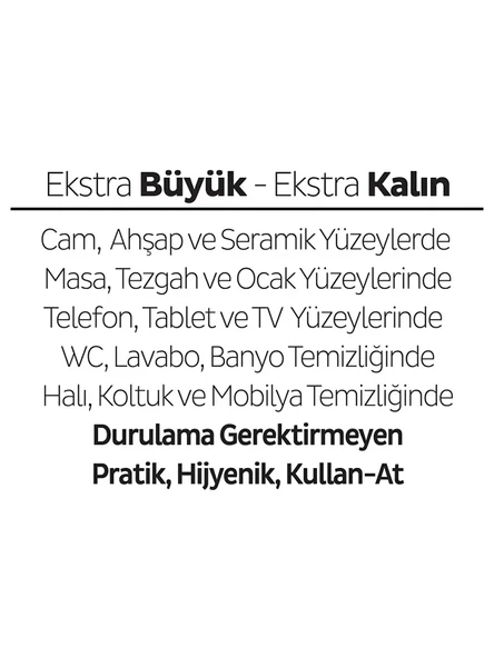 Sleepy Yüzey Temizlik Havlusu 100 Adet Lilyum Pembe - 4