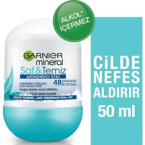 Garnıer Roll On Mineral Saf Temiz 50 Ml