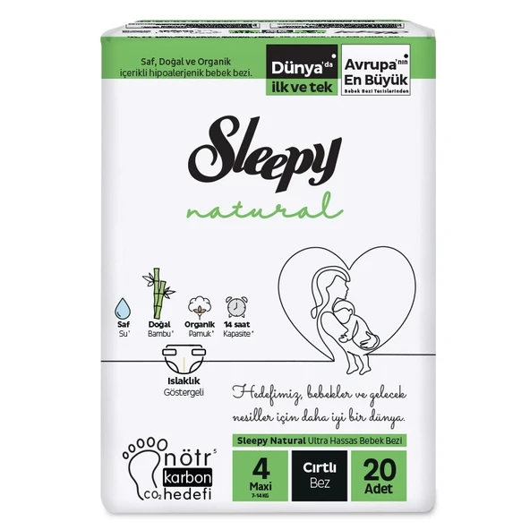 Sleepy Bebek Bezi 4 Numara 7-14 Kg Arası 20 Adet - 1