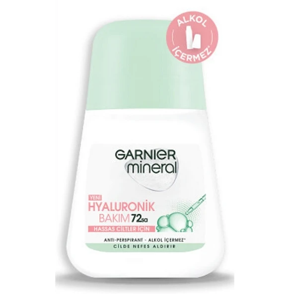 Garnıer Roll On Mineral Hyaluronik Bakım Hassas Ciltler 50 Ml - 1