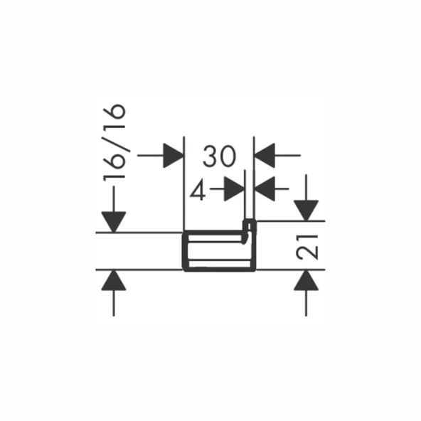 Hansgrohe AddStoris Tekli Askı Krom - 3