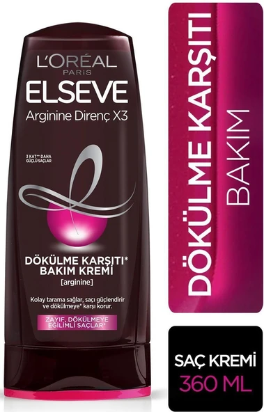 Loreal Elseve Saç Kremi Argınıne Dökülme Karşıtı 360 Ml