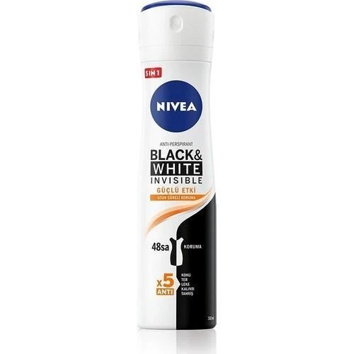 Nıvea Deodorant Invısıble Black Whıte 5x Güçlü Etki Bayan Sprey 150 Ml