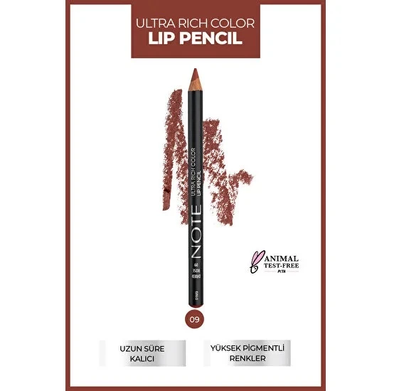 Note Ultra Rıch Lıp Pencil Dudak Kalemi 09