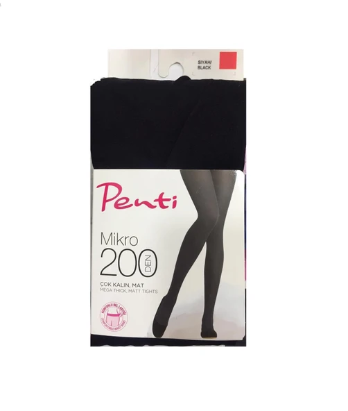 Penti Külotlu Mikro 200 Den Siyah No 1 S