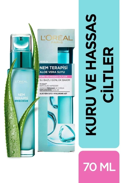Loreal Nem Terapisi Aloe Vera Suyu Kuru Ve Hassas Ciltler 70 Ml