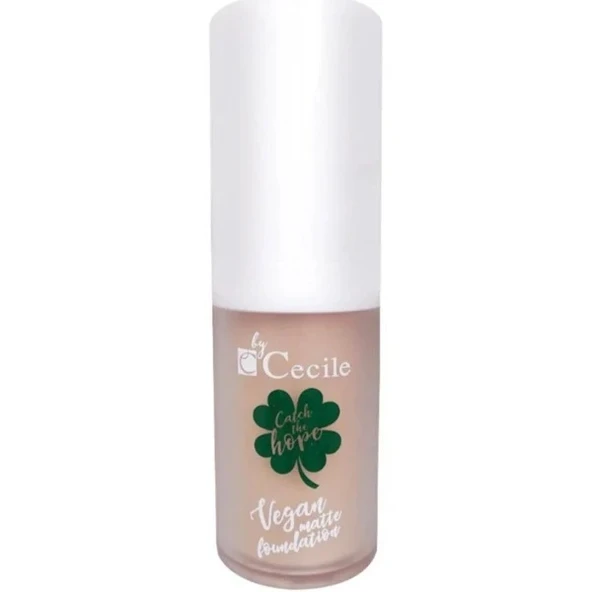 Cecile Vegan Matte Foundation Mat Fondöten 04