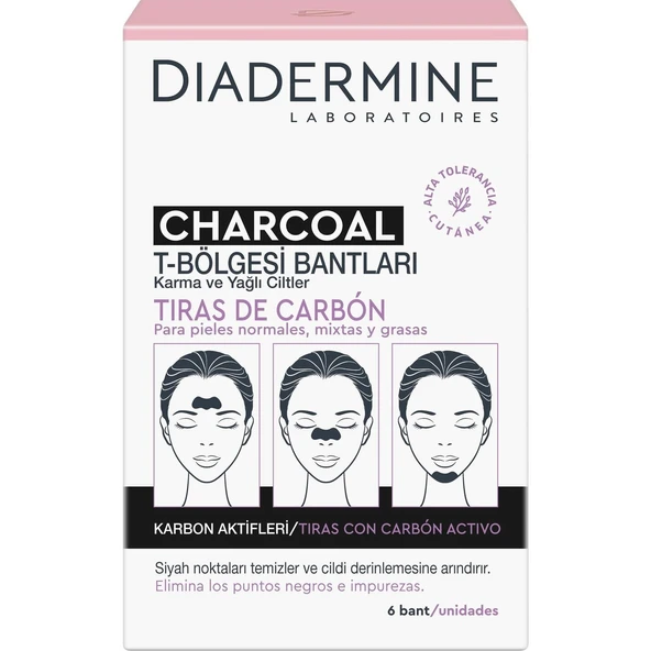 Dıadermıne Charcoal T Bölgesi Bantları 6 Lı