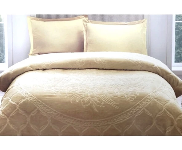 Özdilek Trendy Embos Çift Kişilik Battaniye (220x240)-Hardal - Resim 2