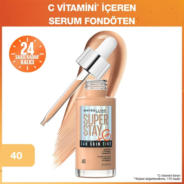 Maybellıne Super Stay 24H Skın Tınt Fondöten 40