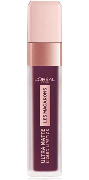 Loreal Parıs Les Macarons Ultra Matte Likit Mat Ruj 830 Blackcurrant Crush DELİST