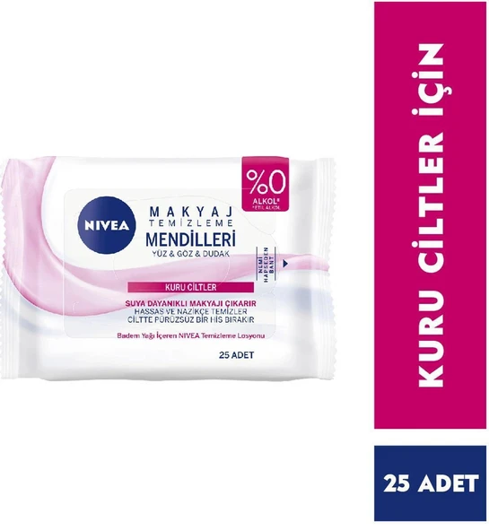 Nıvea Makyaj Temizleme Mendilleri Kuru Ciltler 25 Adet ürün görseli