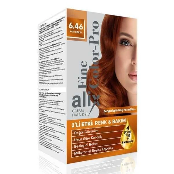 Alix Kit Saç Boyası Color Pro 6.46 Kor Bakır - 1