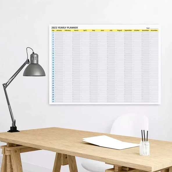 2026 Yıllık Planlayıcı Duvar Takvimi, Sade, Modern, Fonksiyonel Tasarım