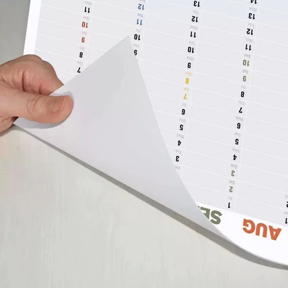 2026 Yıllık Planlayıcı Duvar Takvimi, Rengarenk Aylar - Resim 5