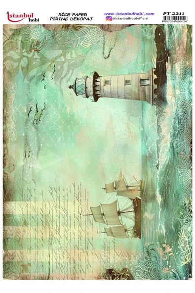 İSTANBUL HOBİ PİRİNÇ DEKOPAJ KAĞIT PT2211 ürün görseli