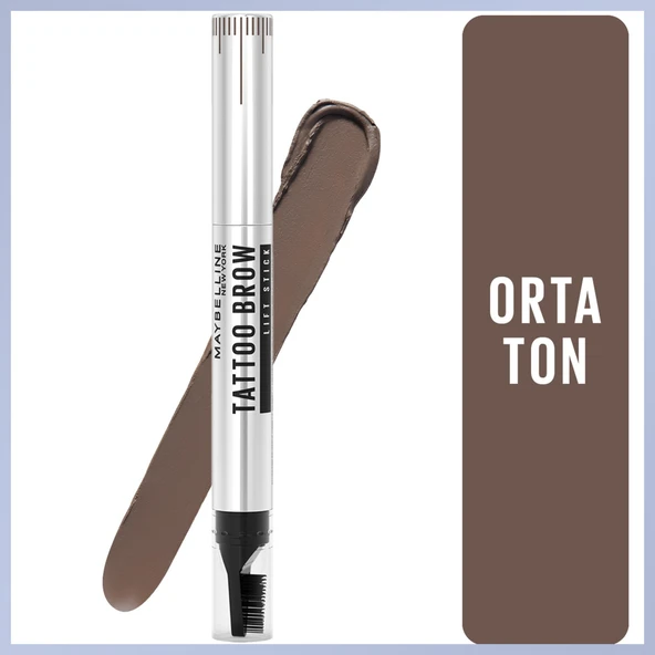 Maybellıne Tattoo Brow Lıft Stıck Kaş Kalemi 03 Medıum Brown