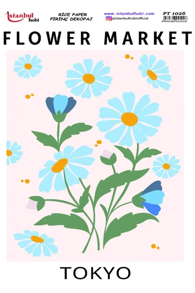 İSTANBUL HOBİ PİRİNÇ DEKOPAJ KAĞIT PT1026 ürün görseli