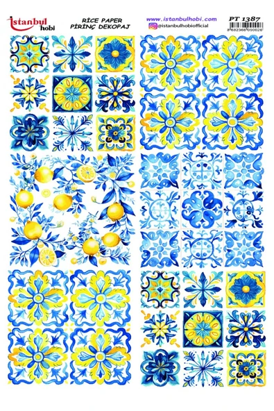 İSTANBUL HOBİ PİRİNÇ DEKOPAJ PT1387 ürün görseli