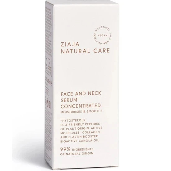 Zıaja Natural Care Doğal Bakım Yüz Ve Boyun Serumu 50 Ml