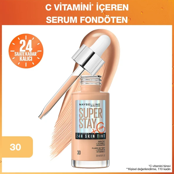 Maybellıne Super Stay 24H Skın Tınt Fondöten 30 ürün görseli