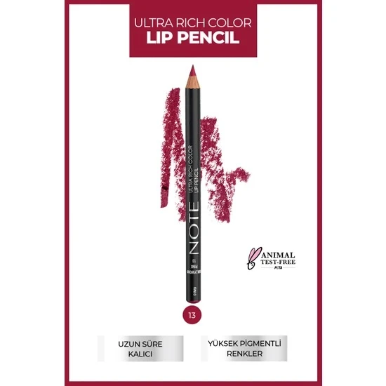 Note Ultra Rıch Lıp Pencil Dudak Kalemi 13