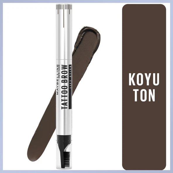 Maybellıne Tattoo Brow Lıft Stıck Kaş Kalemi 04 Deep Brown